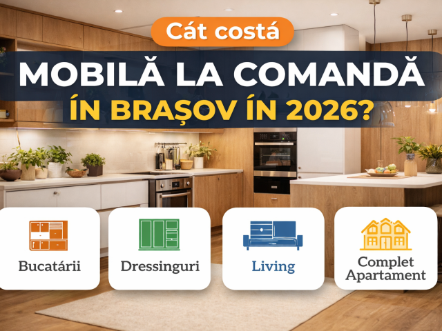 Cât costă mobilă la comandă în Brașov în 2026