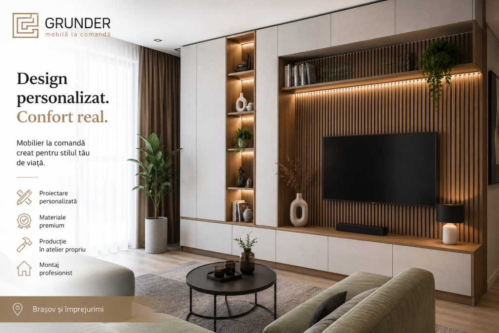 Mobilier Living la Comandă Brașov | Design Modern și Elegant – Grunder