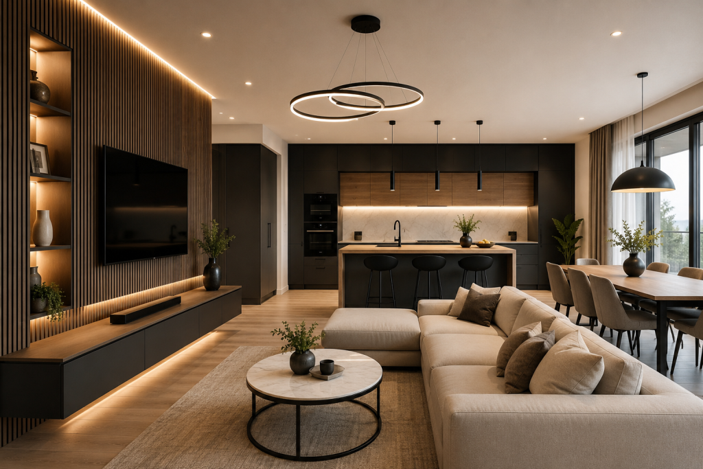 amenajări interioare Brașov, design interior Brașov, mobilă personalizată Brașov, mobilă premium Brașov, mobilier de lux Brașov, mobilier pentru locuințe moderne